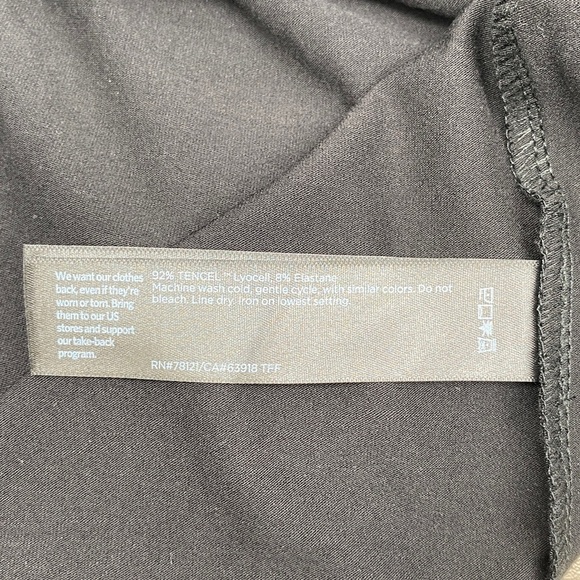 NEW Eileen Fisher Stretch Jersey Knit Jewel Neck Dress Black Size Large - Picture 8 of 10